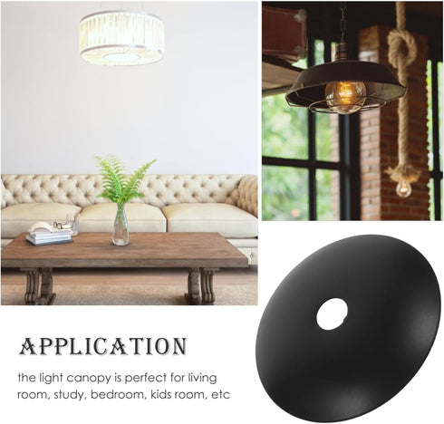 1.97 Inch Holibanna Chandelier Base Tray Ceiling Canopy Metal Pendant Light Fixture Plate Cover Diameter Moisture