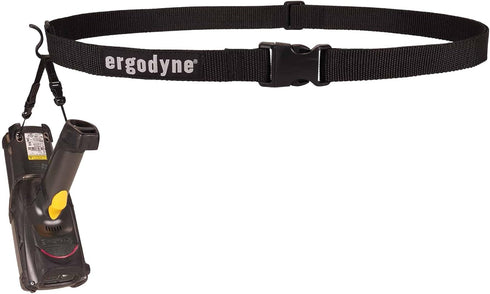 Ergodyne Squids 3135 Barcode Scanner Belt, Includes Carrying Strap for Bar Code Scanners, Black, Small