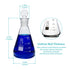 3pcs Glass Erlenmeyer Flask Set, 50ml 150ml 250ml with Stopper, Borosilicate, Narrow Mouth, Printed Graduation