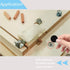 162 Pcs Self-Adhesive Plastic Screw Hole Covers Stickers, Black for Wood Furniture Cabinet Shelve Plate