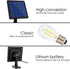 9.8FT Bulb 3000K Solar Lights Outdoor Dusk to Dawn Shed Light Extension Cable Solar Powered Pendant Waterproof