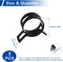 MroMax 5Pcs 1.06"(27mm) ID Spring Band Hose Clamps for Fuel Line, Silicone Vacuum Hose