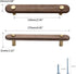 4 5.04 pcs in Walnut Brass Cabinet Door Handles Cabinet Wine Cabinet Wardrobe Drawer Door pulls