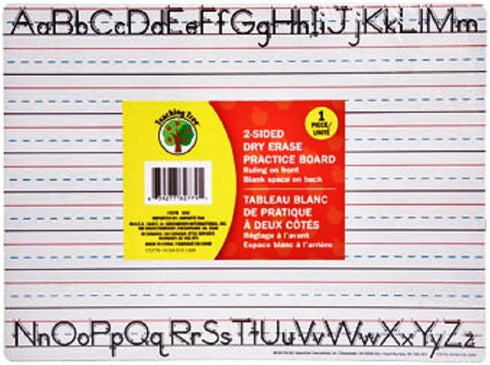 Teaching Tree Manuscript Alphabet Bulletin Dry Erase Board Set for Back to School, Creative Strips for Teachers.