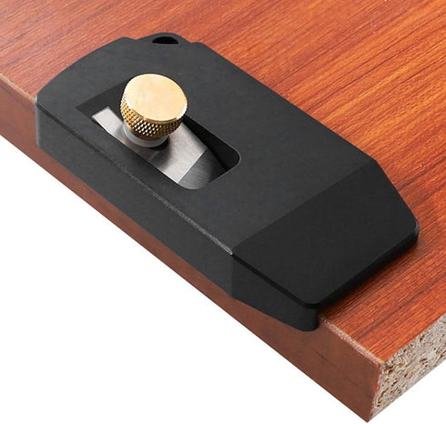 Mini Handle Trimmer, Manual Woodworking Trimming Kit for PVC ABS Melamine Veneer, Planer Trimmer Tool with High Speed Steel Blade, Aluminum Alloy Trimming Scraper