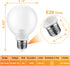 4 Pack Warm White Bathroom Light Bulbs, 60 watt Equivalent, E26 Medium Base, G25 LED Globe Light Bulbs for Bathroom Vanity, 2700K Round Light Bulb Over Mirror, 120V, Non-dimmable by Marxlait