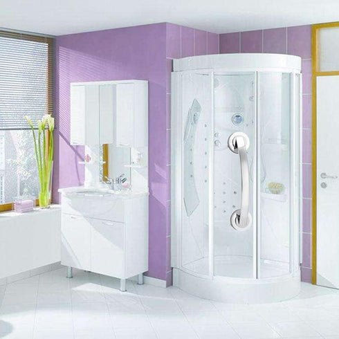 NGCG 1PC Wall Suction Cup Grab Bar Self-Adhesive Hook Assist Bar Bath Shower Pull Securely Attached Grab Bar Support