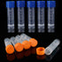 50 Pack 5ml Cryo Tubes, Plastic Graduated Vial Tube with Screw Caps, Small Test Sample Bottles