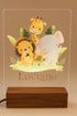 Personalized Led Night Light Name for Kids, Custom Cute Forest Animals with