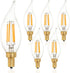 CA11/C35 LED Chandelier Bulbs, E12 Base, Dimmable, 40W Equivalent (4W), 3000K Soft