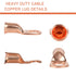 10pcs 1/0 AWG-1/2” Ring Terminals, 0 Gauge Copper Wire Lugs Battery Cable Ends