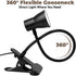 3 10 360 Eye-Caring Clip On Desk Lamp, Color Modes & Brightness LED Reading Light with Clamp, Rotatable Gooseneck