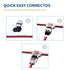 Low Voltage Wire Connector, Quick Solderless T Tap Wire Splice Connector, 16 Pack