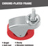 BIG RED 2.5 Inch Stem Caster Wheels Set of 6, Heavy Duty 360 Degree Swivel Stem Casters