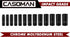 1/2-Inch Set, 13 Set, 7/16"-1-1/4", CASOMAN Drive Deep Impact Socket Pieces CR-MO, SAE, Heavy Duty Storage Case