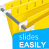 HERKKA Extra Capacity Hanging File Folders, 60 Pack, Reinforced Letter Size, 3 Inch Expansion for Bulky Files, 12