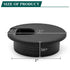 Litoexpe Black Desk Cord Grommets, 2 Inch Plastic Grommet Cable Hole Cover for Office Equipment