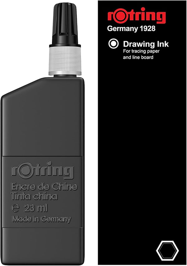 rOtring Isograph Technical Drawing Pen, Liquid Ink, 23 ml, Black