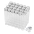 30ml Glass Clear Test Tubes with Screw Caps, Leak-Proof Flat Test Tubes, 24PCS for Liquid Sample Vials