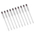 Cerlyiont 10 Set, Set 0-100 Pcs Hydrometer Test Kit, Hydrometer and Glass Test Jar Hydrometer Glass Beer Tester Wine