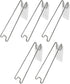 MY MIRONEY 5Pcs Silver Metal Adhesive Easel Back Stand for Photo, Paintings Display, 7.09" Height
