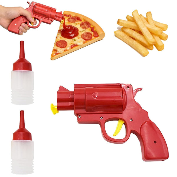 Generic Ketchup Gun Fun Gun Ketchup, Easy Pump Sauce Dispenser Gun for Ketchup,