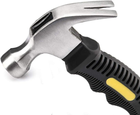 6 PCS 8 Oz Claw Hammer - Small Stubby Hammers with Anti-Slip Handle for Jewelry Making and Roofing