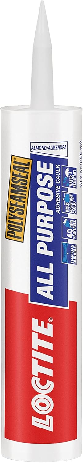 Loctite 2137996 10OZ ALMD All-PURP Caulk, 10 Fl. Oz./Single, Almond