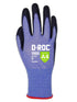 MAGID Touchscreen Level A4 Cut Resistant Work Gloves, 1 PR, Polyurethane Coated, Size 8/M, Reusable