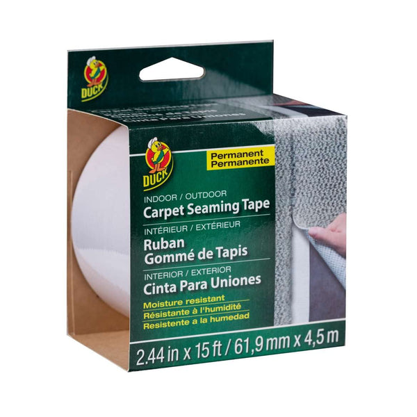 Duck Brand Self-Adhesive Fiberglass Carpet Seaming Tape, 2.44-Inch x 15-Feet