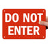 SmartSign "Do Not Enter" Sign, 7" x 10" Plastic