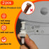 2 Pack Universal White Plastic Toilet Seat Screws Replacement Kit, Toilet Seat Hinges Bolts and Nuts for Top Mount Lid