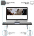 3 Notebook(MST016L) suptek Dual Monitor Stand Riser,Large Monitor Laptop Stand Riser Adjustable Heights Computer Stand