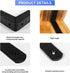 Emeroll 20 5 3 Inch PCS Black Corner Bracket Heavy Duty Shelf Brackets x L Corner Brace Joint Angle Bracket