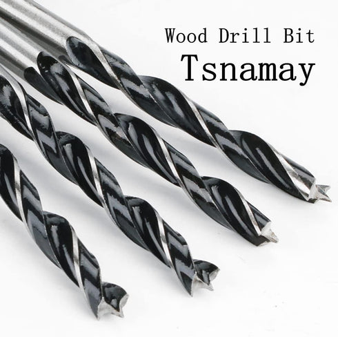 10mm Wood Drill Bit, 3 Point Woodworking Drill Set (5pcs)