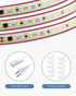 110V 20FT 110V-120V 2835 120LED/M White LED Strip Lights for Bedroom Adhesive Flexible Outdoor Waterproof LED Rope