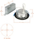 4 Dimmable 2700K-5000K, 650 LTC406FS5B HALO LT in Canless LED Recessed Light Indoor/Outdoor Ceiling Downlight, Wet