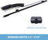 Long Reach Stapler,with 2000 Staples & Stapler Remover Full Strip,20-25 Sheet Capacity,with Built-in Ruler and Adjustable Locking Paper Guide, Black by craftinova