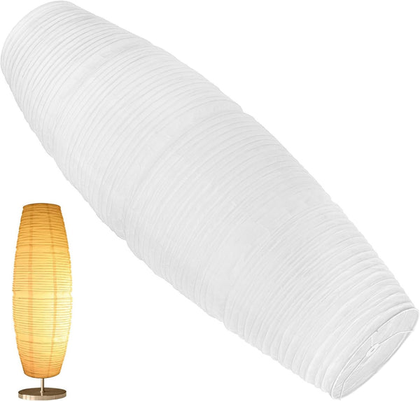 Ipetboom Paper Floor Lamp Shade - European Style Minimalist Standing Lampshade Replacement for