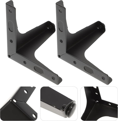 4pcs 13cm Matte Black Furniture Support Legs Triangle Metal Sofa Cabinet Feet Replacement Table and Stool Legs