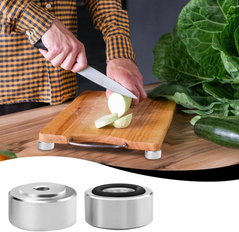 4PCS MiOYOOW Cutting Board Feet, Non Slip Shock-Absorbing Furniture Legs with Bottom Rubber Pads & Screws for Home