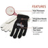 Lincoln Electric Welders Leather Drivers Gloves | Top Grain & Split Leather | Cotton Liner | Medium | K3770-M, White