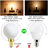 XININSUN G16.5 bulb,e12 Bulb 60 watt,6W Bulbs,Milky Bulb,Dimmable,6W 3000K 600lm,6Pack Frosted globe light Round