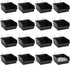 Foraineam 16 Pack Pegboard Bins with Metal Hooks, Black Garage Workbench Accessories Kit for Tools Organizer