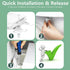 Close16.5'', 2 Auensffer Toilet Seat Round Soft Toilet Lid Slow Close Quiet No Slam, Easy Installation & ReleaseSafe PP