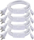 T5 T8 LED Tube Power Extension Cable with On/Off Switch, 4-Pack 6FT/1.8M LED T5/T8 Light Fixture Extension Wire