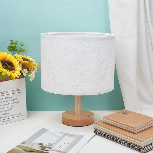10.2" 10.2" 7.5" 3Pcs BENECREAT Beige Drum Lampshade, Top x Bottom x High Replacement Lamp Shade with Platsic Latch