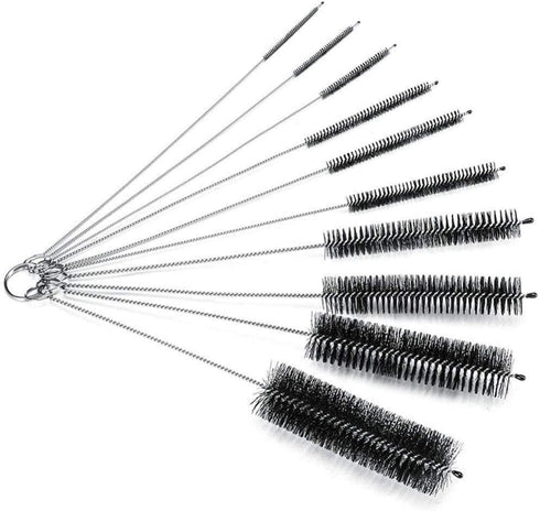 AKOAK 8.2 Inch Nylon Tube Brush Set Pipe Cleaning Brushes for Drinking Straws