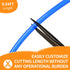 Tubes,9.84Ft 5/32" ID15/64" (4mm6mm) Silicone OD Blue Food Grade Silicone tubing,For Food Grade Soft Milk Beer