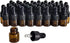 50 Pack 1ML Amber Glass Mini Dropper Bottles for Essential Oil Samples